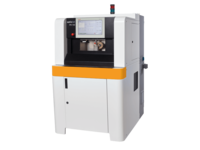 Frontal view of Satisloh PR-150 grinding machine for prisms used in precision optics manufacturing.