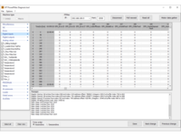 Screenshot of a software interface displaying a data table with multiple columns and rows.