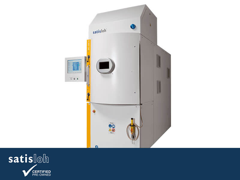 Large environmental test chamber with touchscreen control and viewing port.